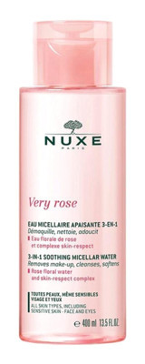Nuxe Very Rose Tüm Ciltler Yağ Bazlı Yüz Temizleyici Su 400 ml