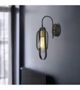 Apliqa Koza Tekli Metal LED Aplik Siyah