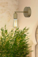 Apliqa Binay Tekli Metal LED Aplik Gri