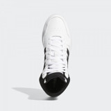 Adidas Hoops 3.0 Mid GW3019 Bağcıklı Erkek Günlük Ayakkabı Beyaz
