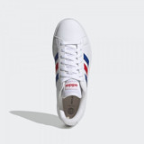 Adidas Grand Court Base 2.0 GW9252 Bağcıklı Erkek Günlük Ayakkabı Beyaz