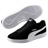 Puma Smash V2 364989-01 Bağcıklı Erkek Günlük Ayakkabı Siyah