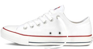 Converse Chuck Taylor All Star M7652C Bağcıklı Unisex Günlük Ayakkabı Beyaz