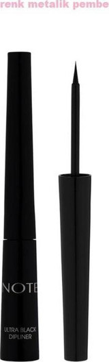 Note Suya Dayanıklı Metal Siyah Kalıcı İnce Uçlu Likit Eyeliner