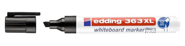 Edding 363 XL Doldurulabilir Silinebilir Siyah Tahta Kalemi