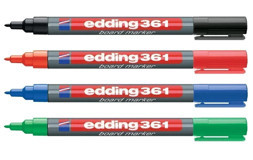 Edding 361 4'lü Doldurulabilir Silinebilir Renkli Tahta Kalemi
