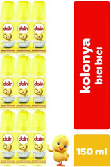 Dalin Bebek Kolonyası 150ml (bıcı Bıcı Kokusu) Klasik 9 Lu Set
