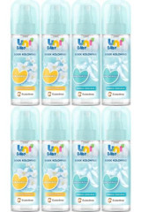 Uni Baby Bebek Kolonyası 150ML Karma Set Nemlendiricili (Bebeksi Dokunu/Çiçeksi Ferahlık) (8 Li Set)