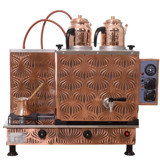 Kutlu Kanuni 2000 W 4 lt Bakır Elektrikli Semaver Kahverengi