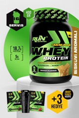 Run Nutrition Mini Plus Bisküvili Whey Protein Protein Tozu 400 gr