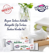 Vindex Büzgülü Büyük Boy 65x70 cm Çöp Poşeti 15 Adet Beyaz