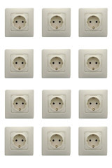 Legrand Salbei Çerçeveli Topraklı İç Mekan 12'li Priz Bej