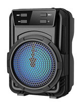 Torima GTS-1346 5 W Radyolu Işıklı Taşınabilir Siyah Bluetooth Hoparlör