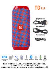 Tg TG117 10 W Taşınabilir Kırmızı Bluetooth Hoparlör
