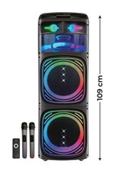 Sunix BTS-160 80 W Işıklı Taşınabilir Siyah Bluetooth Hoparlör
