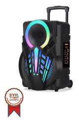 Torima NDR-P12 20 W Işıklı Taşınabilir Siyah Bluetooth Hoparlör