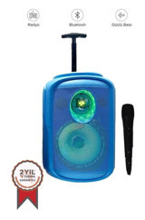 Torima KTS-2111 10 W Işıklı Taşınabilir Mavi Bluetooth Hoparlör