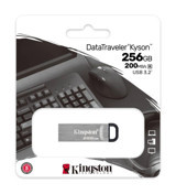 Kingston DataTraveler Exodia M USB 3.2 USB Type A 256 GB Flash Belek Gümüş