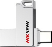 Hiksemi E327C USB 3.2 USB Type A USB Type C 256 GB Flash Belek Gümüş
