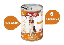 Energy Kuzu Etli Parça Etli Yetişkin Köpek Maması 6 x 400 gr 6'lı