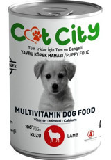 Cat City Kuzu Etli Yavru Köpek Maması 400 gr Tekli