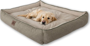 Lotus Furniture Pet Series Alba Yıkanabilir Büyük Irk Ev İçi Köpek Yatağı Kahverengi