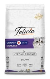 Felicia Sterilised Somonlu Kısırlaştırılmış Az Tahıllı Yetişkin Kedi Maması 12 kg