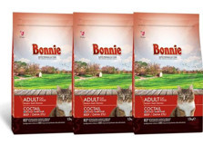 Bonnie Renkli Taneli Dana Etli Tahıllı Yetişkin Kedi Maması 3x1.5 kg