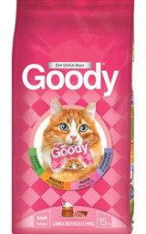 Goody Kuzu Etli-Pirinçli Tahıllı Yetişkin Kedi Maması 15 kg