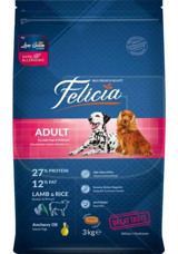Felicia Kuzu Etli Yetişkin Köpek Maması 3 kg