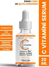 Procsin Ton Eşitleyici Bakım u C Vitaminli Canlandırıcı Jel Yüz Serumu 20 ml