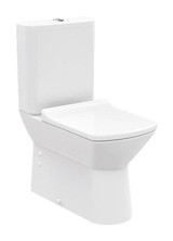 Creavit Nova Rim-Off 60 cm Seramik Kanalsız Arkadan Çıkışlı Ayaklı Klozet Beyaz