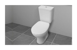 Ece Banyo Eti 66 cm Seramik Arkadan Çıkışlı Ayaklı Klozet Beyaz