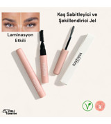 Ravenna Laminasyon Etkili Kahverengi Suya Dayanıklı Renkli Maskara Kaş Sabitleyici