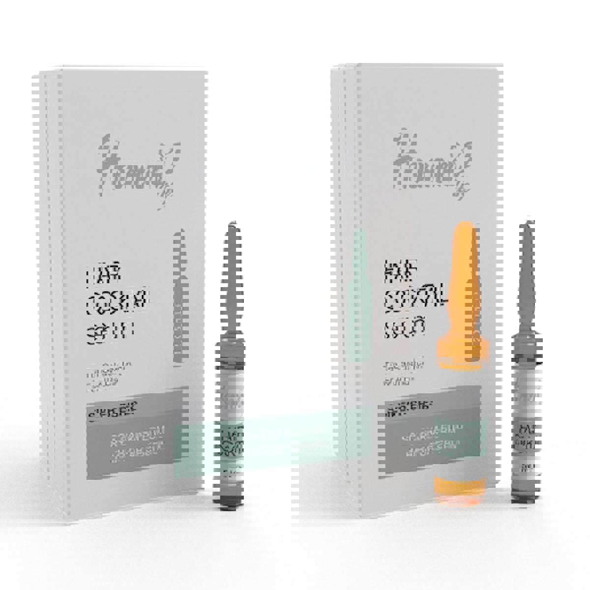 Homm Bitkisel Hair Cocktail Besleyici-Onarıcı Saç Serumu 12x5 ml