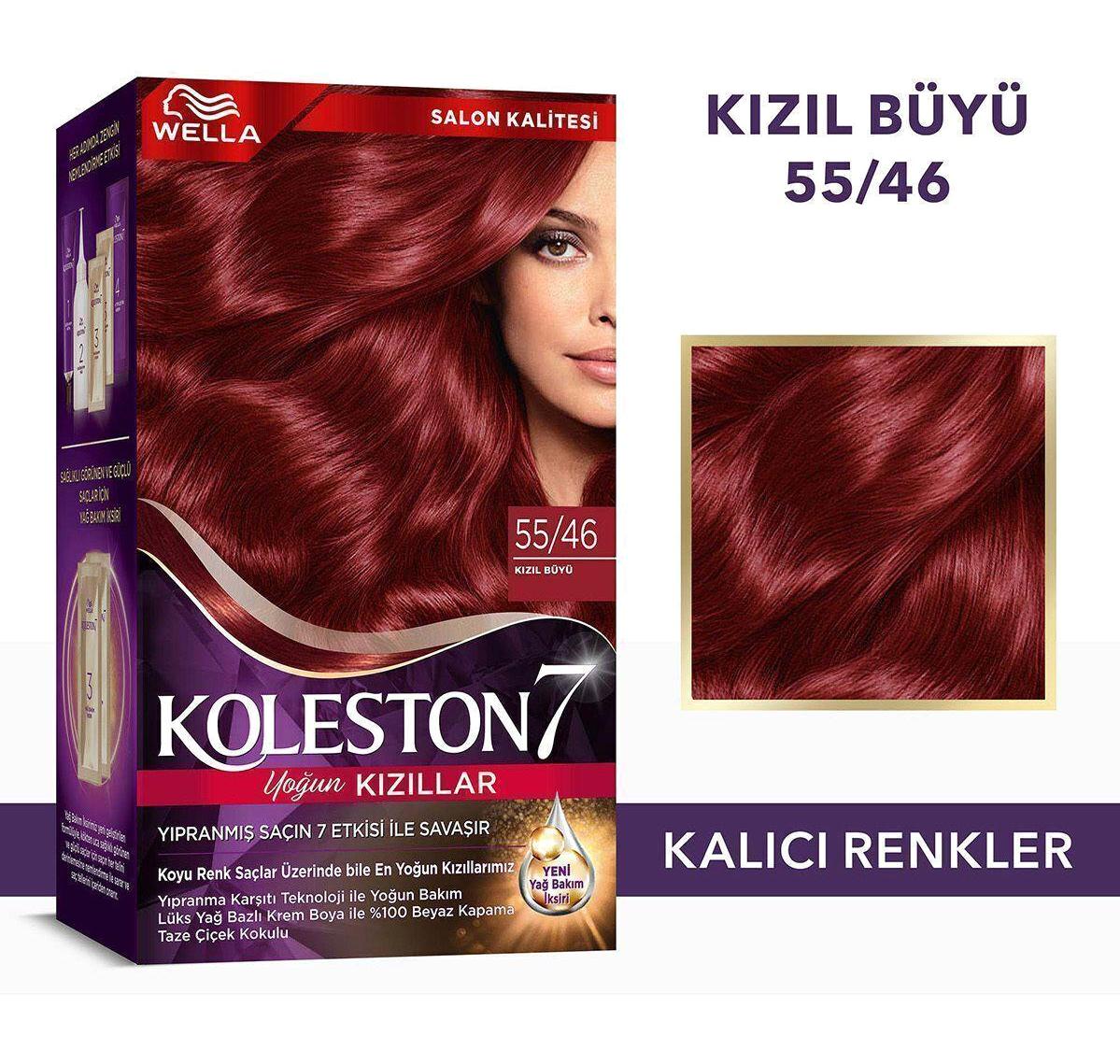Wella Koleston Set 55.46 Kızıl Büyü Krem Saç Boyası 50 ml