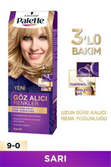 Schwarzkopf Palette Göz Alıcı Renkler 9.0 Sarı Krem Saç Boyası 50 ml