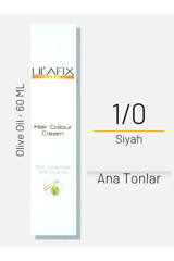 Lilafix With Olive Oil 1.0 Siyah Krem Saç Boyası 60 ml
