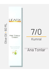 Lilafix With Olive Oil 7.0 Kumral Krem Saç Boyası 60 ml