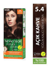 Nevacolor Natural Colors 5.4 Açık Kestane Krem Saç Boyası 50 Ml