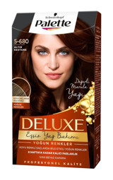 Schwarzkopf Palette Deluxe Yoğun Renkler 5.680 Altın Kestane Krem Saç Boyası 50 ml