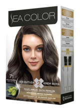 Sea Color Colour Cream 7.1 Küllü Kumral Krem Saç Boyası 50 ml