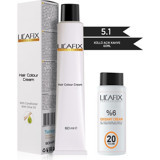 Lilafix With Olive Oil 5.1 Küllü Açık Kahve Krem Saç Boyası 60 ml