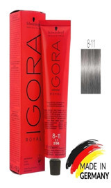 Schwarzkopf Igora Royal 8.11 Açık Kumral Yoğun Küllü Krem Saç Boyası 60 ml