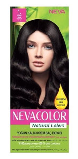 Nevacolor Natural Colors 1. Siyah Krem Saç Boyası 50 Ml