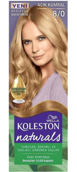 Wella Koleston Naturals 8.0 Açık Kumral Krem Saç Boyası 50 Ml