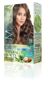 Maxx Deluxe Natural Beauty 7.0 Kumral Amonyaksız Krem Saç Boyası 60 Ml