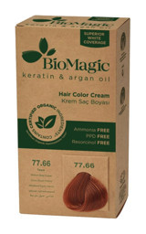 BioMagic Doğal 77.66 Tarçın Amonyaksız Krem Saç Boyası 60 Ml