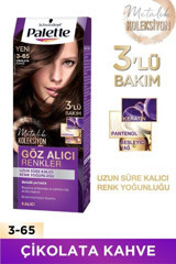 Schwarzkopf Palette Göz Alıcı Renkler 3.65 Çikolata Kahve Krem Saç Boyası 50 ml