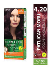Nevacolor Natural Colors 4.20 Patlıcan Moru Krem Saç Boyası 50 Ml